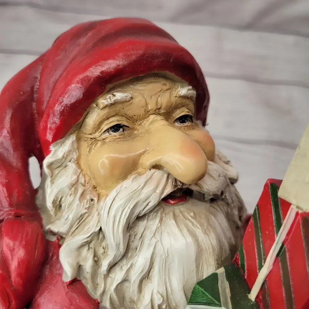 Santa With Stack of Packages Figurine 10